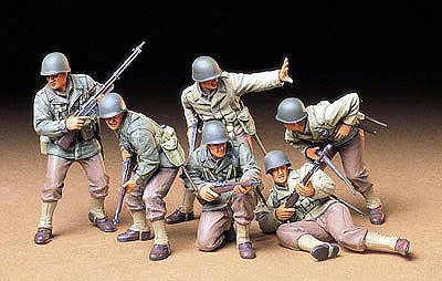 US Army Assault Infantry Soldiers -- Plastic Model Military Figure Kit -- 1/35 Scale -- #35192
