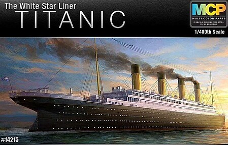 plastic model ship, ship models,RMS Titanic Ocean Liner -- Plastic Model Commercial Ship Kit -- 1/400 Scale -- #14215