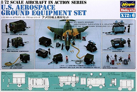 U.S. Aerospace Ground Equipment Set -- Plastic Model Military Diorama -- 1/72 Scale -- #35006