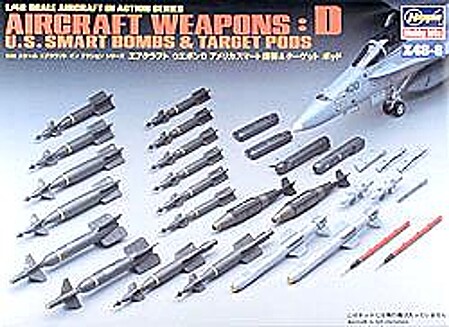 US Weapons D Bombs -- Plastic Model Military Weapons -- 1/48 Scale -- #36008