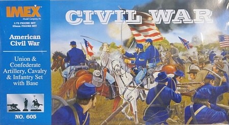 Civil War Complete Set -- Plastic Model Military Diorama -- 1/72 Scale -- #605