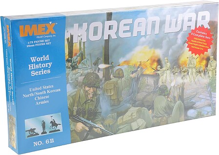 Korean War Set (4 Armies) -- Plastic Model Military Figure -- 1/72 Scale -- #611