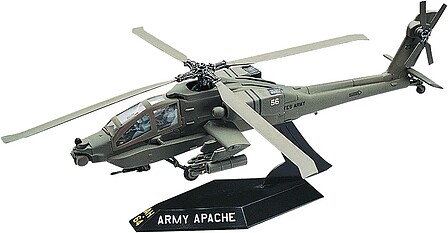 model airplane,plastic model,Apache Helicopter -- Snap Tite Plastic Model Aircraft Kit -- 1/72 Scale -- #851183