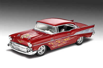 plastic model car,plastic models,1957 Chevy Bel Air -- Snap Tite Plastic Model Vehicle Kit -- 1/25 Scale -- #851931
