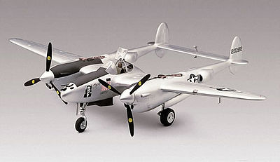 plastic model,model airplane,P-38J Lightning -- Plastic Model Airplane Kit -- 1/48 Scale -- #855479