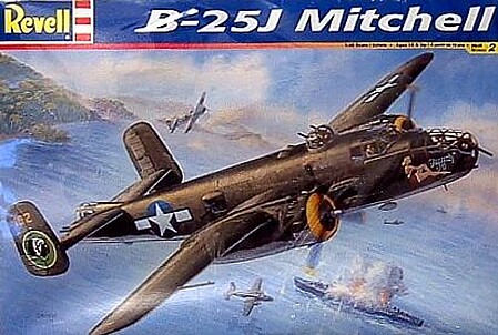 model airplane,plastic model planes,B25J Mitchell Bomber -- Plastic Model Airplane Kit -- 1/48 Scale -- #855512