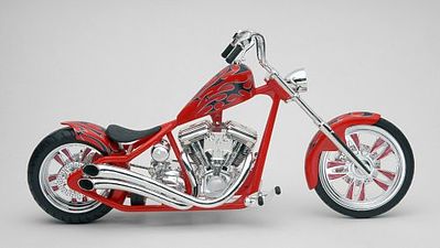motorcycle plastic models,plastic models,RM Kustom Chopper Crusader -- Plastic Model Motorcycle Kit -- 1/12 Scale -- #857314