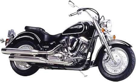 motorcycle plastic models,plastic models,Yamaha XV 1600 Road Star Bike -- Plastic Model Motorcycle Kit -- 1/12 Scale -- #14080