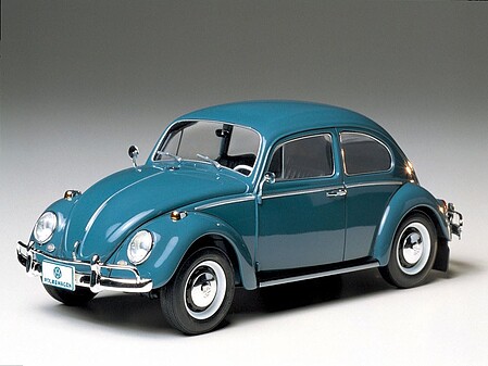 plastic model car,plastic model cars,1966 Volkswagen Beetle VW BUG -- Plastic Model Car Kit -- 1/24 Scale -- #24136