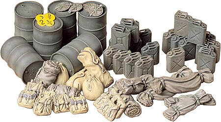 Allied Vehicles Accessory Set -- Plastic Model Military Diorama Kit -- 1/35 Scale -- #35229