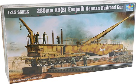 plastic models,military plastic models,German Railway Gun K5(E) Leopold -- Plastic Model Military Weapon -- 1/35 Scale -- #00207