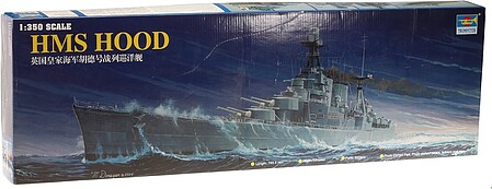  plastic model ships, ship model,HMS Hood Battleship -- Plastic Model Military Ship Kit -- 1/350 Scale -- #05302